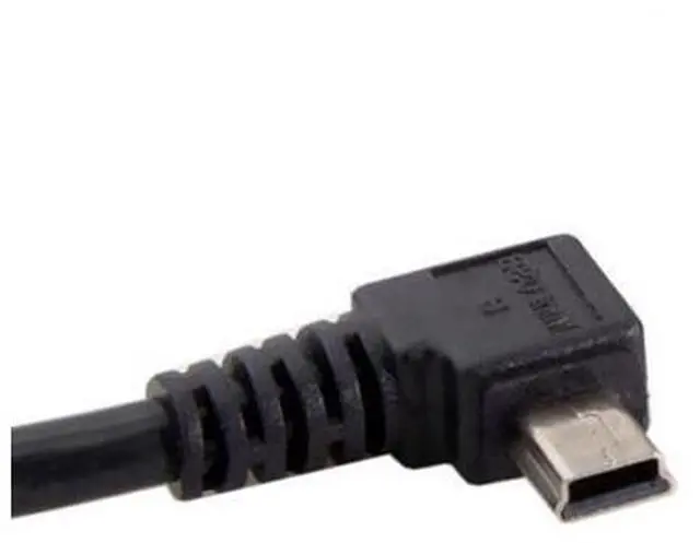 Alt view image 2 of 7 - HKCY U2-057-LE-3.0M Mini USB B Type 5pin Male Left Angled 90 Degree to USB 2.0 Male Data Cable with Ferrite 3.0m