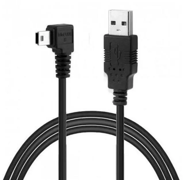 Alt view image 6 of 7 - HKCY U2-057-LE-3.0M Mini USB B Type 5pin Male Left Angled 90 Degree to USB 2.0 Male Data Cable with Ferrite 3.0m