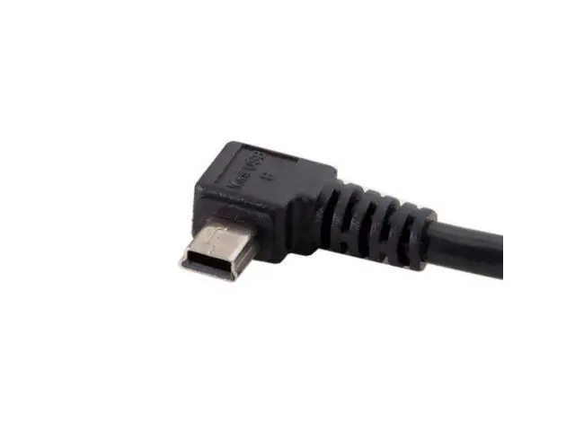 Alt view image 2 of 7 - HKCY U2-057-RI-3.0M Mini USB B Type 5pin Male Right Angled 90 Degree to USB 2.0 Male Data Cable with Ferrite 3.0m