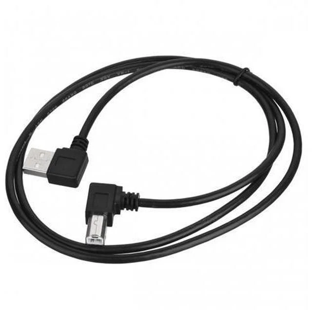 Main image of Left Angled USB 2.0 A Male to B Male Angled 90 Degree Printer Cable 50cm U2-032-LE