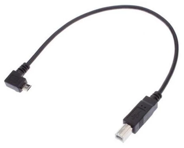 Main image of 30cm Right Angled 90 Degree Micro USB OTG to Standard B Type Printer Scanner Hard Disk Cable U2-203-RI-0.3M