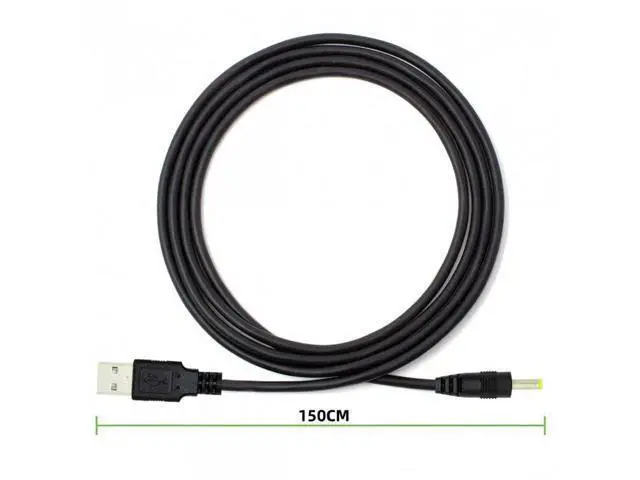 Alt view image 3 of 6 - HKCY U2-067-4017MM-2PCS 2pcs/lot USB 2.0 Male Type-A to 5V DC 4.0x1.7mm DC Power Round Plug Cable 150cm 24AWG