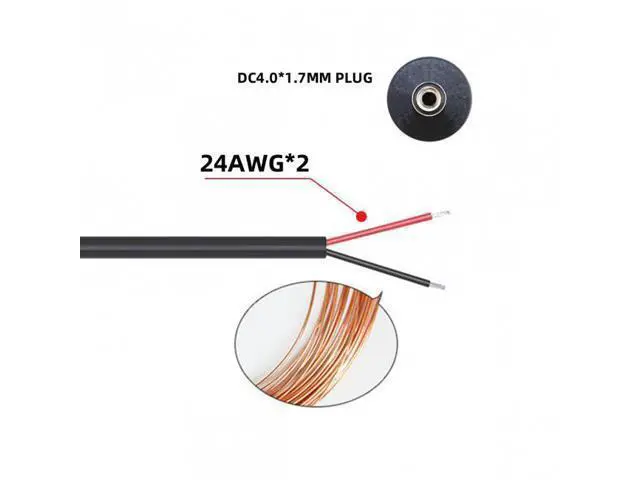 Alt view image 6 of 6 - HKCY U2-067-4017MM-2PCS 2pcs/lot USB 2.0 Male Type-A to 5V DC 4.0x1.7mm DC Power Round Plug Cable 150cm 24AWG