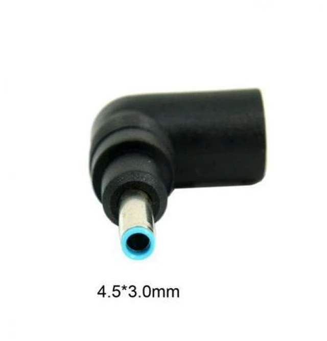 Alt view image 2 of 7 - SM DC 7.4*5.0mm Ultra slim DC Jack to 4.5*3.0mm Plug 90 Right Angled Adapter For Laptop