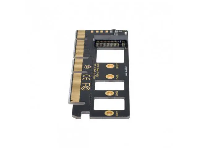 Alt view image 7 of 7 - SM NGFF M-key NVME M.2 SSD to PCI-E Express 3.0 16x X4 Adapter without Bracket