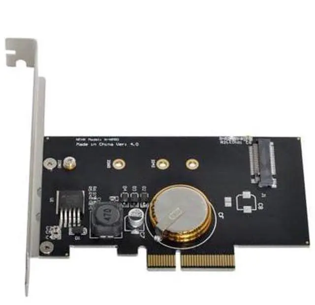 Alt view image 3 of 7 - SM PCI-E 3.0 x4 to M.2 NGFF M Key SSD Nvme Card Adapter PCI Express with Power Failure Protection 4.0F Super Capacitor