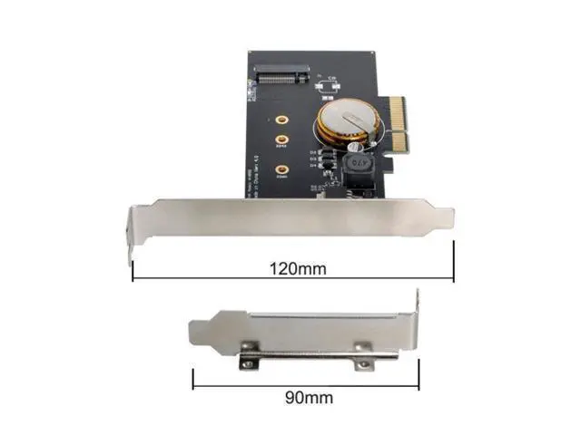Alt view image 5 of 7 - SM PCI-E 3.0 x4 to M.2 NGFF M Key SSD Nvme Card Adapter PCI Express with Power Failure Protection 4.0F Super Capacitor