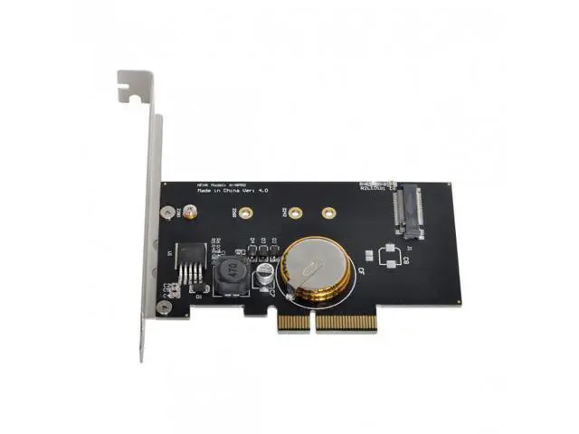 Alt view image 7 of 7 - SM PCI-E 3.0 x4 to M.2 NGFF M Key SSD Nvme Card Adapter PCI Express with Power Failure Protection 4.0F Super Capacitor