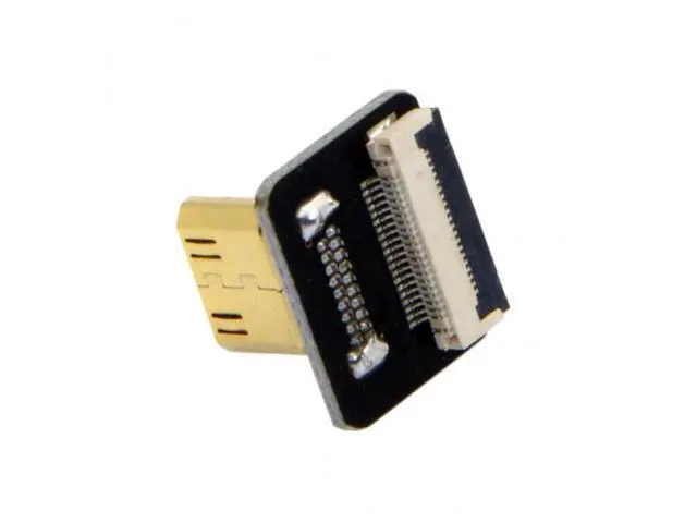 Alt view image 2 of 7 - SM CYFPV Mini HDMI Type C Male Connector Up Angled 90 Degree for FPV HDTV Multicopter Aerial Photography
