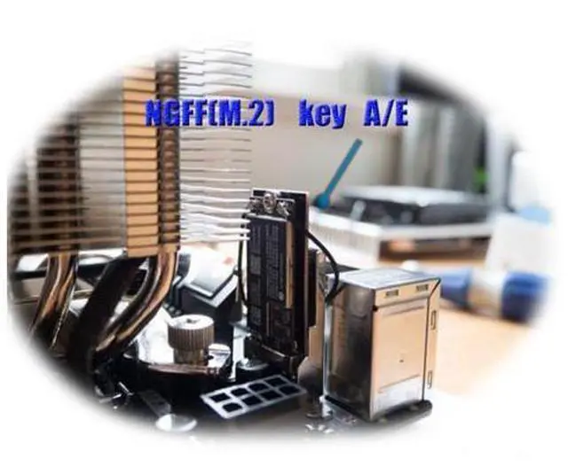 Alt view image 7 of 7 - SM BCM94360CS2 BCM943224PCIEBT2 Wireless Card to NGFF M.2 Key A/E Adapter for Macbook OS