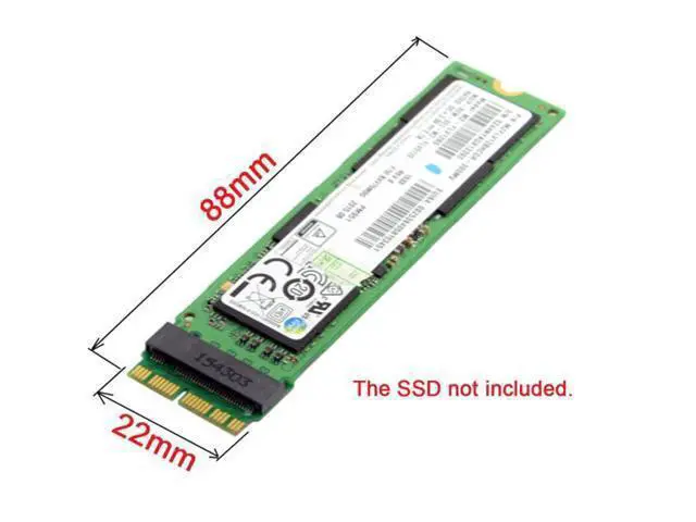 Alt view image 5 of 7 - SM 12+16pin 2014 2015 Macbook to M.2 NGFF M-Key AHCI SSD Convert Card for A1493 A1502 A1465 A1466
