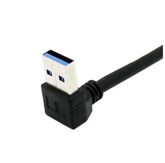 Alt view image 2 of 6 - HKCY U3-032 Up Angled 90 Degree USB 3.0 to Micro 10Pin Right Angled Cable 20cm for Cell phoneHard Disk SSD