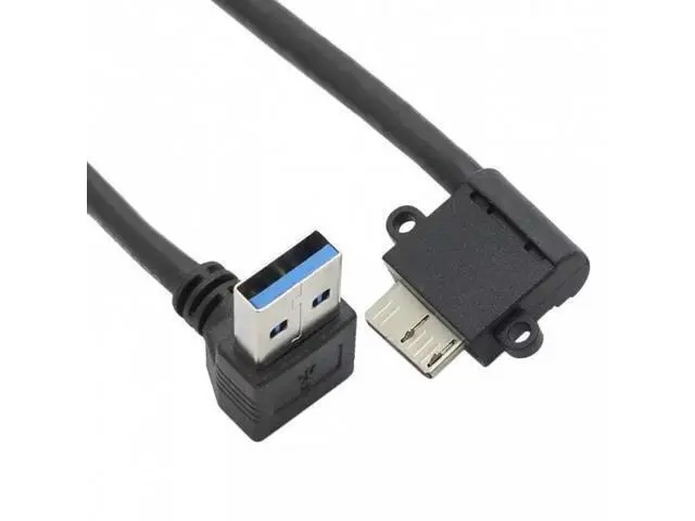 Alt view image 5 of 6 - HKCY U3-032 Up Angled 90 Degree USB 3.0 to Micro 10Pin Right Angled Cable 20cm for Cell phoneHard Disk SSD