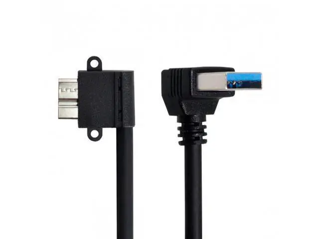 Alt view image 6 of 6 - HKCY U3-032 Up Angled 90 Degree USB 3.0 to Micro 10Pin Right Angled Cable 20cm for Cell phoneHard Disk SSD