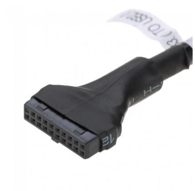Alt view image 5 of 6 - HKCY U3-107 USB 3.0 20pin Motherboard Housing Male to USB 2.0 9Pin Header Device Female Cable