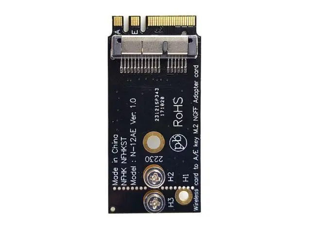 Alt view image 3 of 7 - SM BCM94360CS2 BCM943224PCIEBT2 Wireless Card to NGFF M.2 Key A/E Adapter for Macbook OS