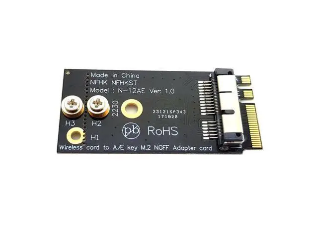 Alt view image 4 of 7 - SM BCM94360CS2 BCM943224PCIEBT2 Wireless Card to NGFF M.2 Key A/E Adapter for Macbook OS