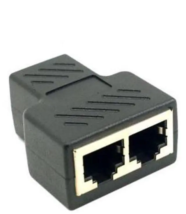 Alt view image 3 of 6 - SM STP UTP Cat6 RJ45 8P8C Plug To Dual RJ45 Splitter Network Ethernet Patch Cord Adapter