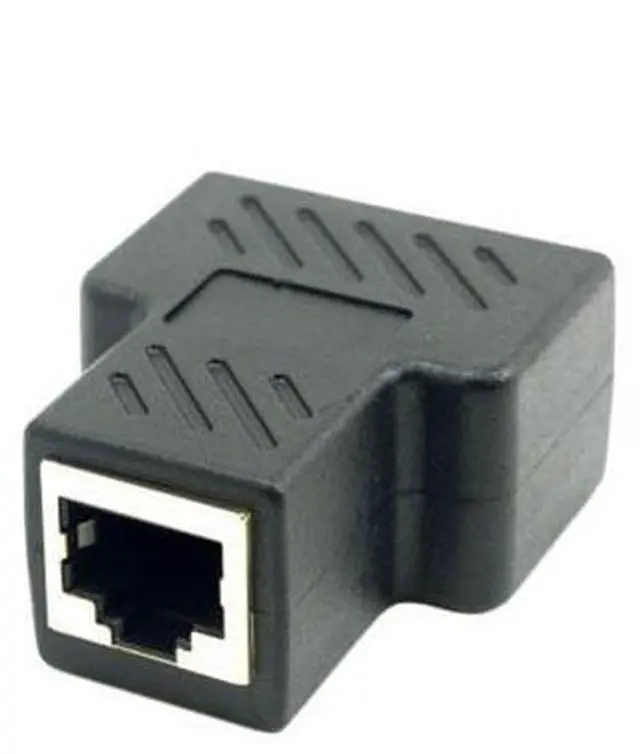 Alt view image 2 of 6 - SM STP UTP Cat6 RJ45 8P8C Plug To Dual RJ45 Splitter Network Ethernet Patch Cord Adapter