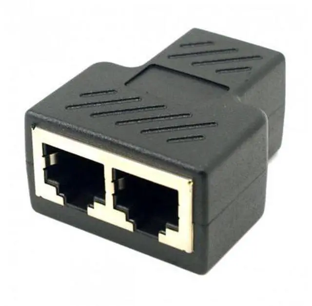 Alt view image 5 of 6 - SM STP UTP Cat6 RJ45 8P8C Plug To Dual RJ45 Splitter Network Ethernet Patch Cord Adapter