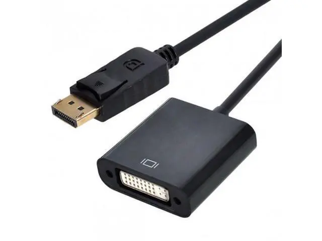 Alt view image 7 of 7 - HKCY DP-005 DP DisplayPort Display Port Source to DVI Display Monitor Converter Cable 20cm