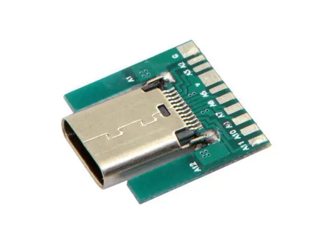 Alt view image 3 of 7 - SM DIY 24pin USB 3.1 Type C Female Socket Connector SMT type with PC Board