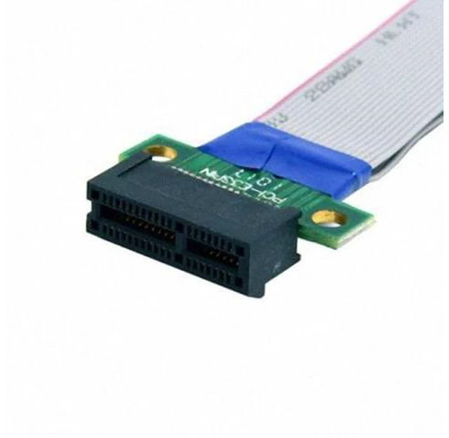 Alt view image 5 of 7 - HKCY EP-051 PCI-E Express 1X Slot Riser Card Extender Extension Ribbon Flex Relocate Cable 20cm