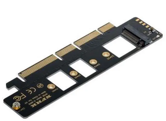 Alt view image 2 of 6 - NGFF M.2 M-key NVME AHCI SSD to PCI-E 3.0 16x 4x Adapter for 110mm 80mm SSD SA-021