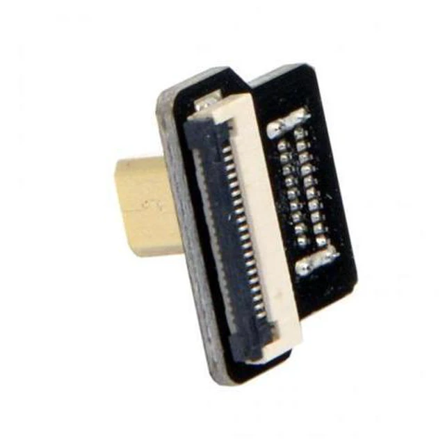 Alt view image 3 of 7 - HKCY CN-020-DN CYFPV Micro HDMI Type D Male Down Angled 90 Degree for FPV HDTV Multicopter Aerial Photography