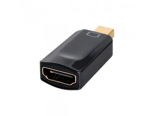 Alt view image 4 of 7 - HKCY DP-041 Thundebolt Mini DisplayPort DP Male to HDMI Female Audio video Adapter for Macbook Black Color