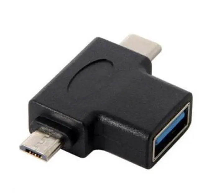 Main image of HKCY UC-065 USB 3.1 Type-CMicro USB Combo to USB 2.0 A Female OTG Data Host Adapter