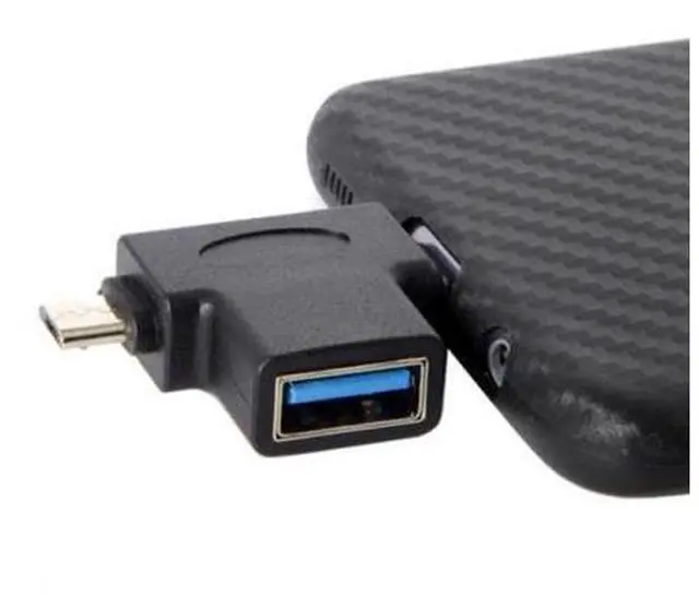 Alt view image 5 of 5 - HKCY UC-065 USB 3.1 Type-CMicro USB Combo to USB 2.0 A Female OTG Data Host Adapter