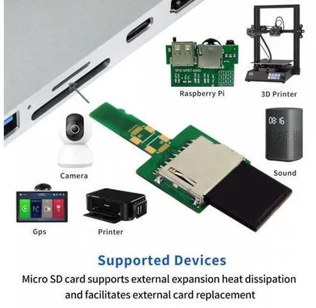 Alt view image 5 of 5 - 5pcs/lot Micro SD TF Memory Card Kit Male to Standard SD Female Extension Adapter Extender PCBA Reader for Car GPS Phone