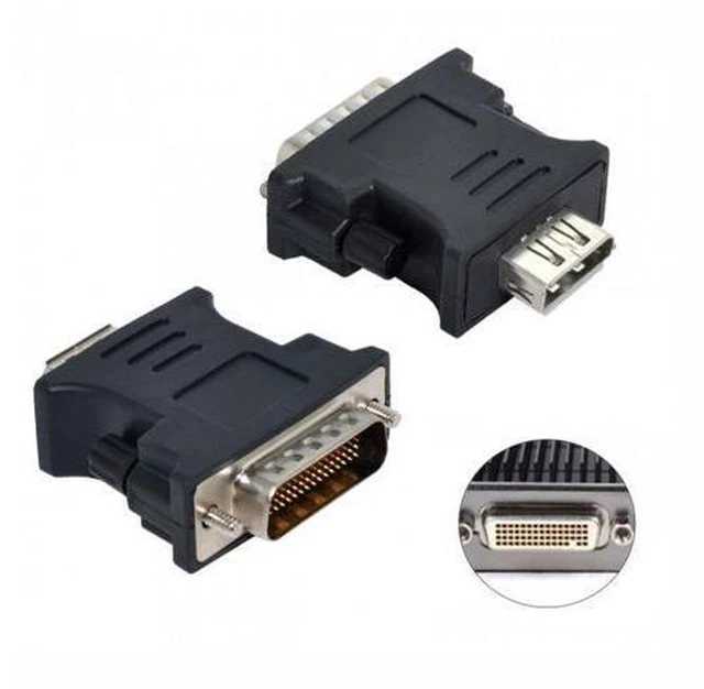 Alt view image 2 of 7 - HKCY DB-006 LFH DMS-59pin Male to DP Displayport Female Extension Adapter for PC Graphics Card