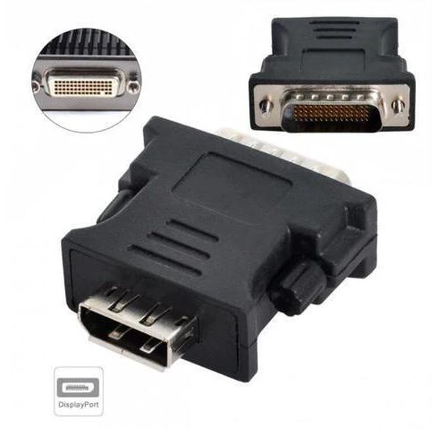 Alt view image 3 of 7 - HKCY DB-006 LFH DMS-59pin Male to DP Displayport Female Extension Adapter for PC Graphics Card