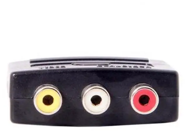 Alt view image 2 of 7 - HKCY CA-015 Audio Video Composite 3 RCA AV to Scart 21pin Adapter for Microsoft XboxEurope HDTV