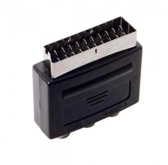 Alt view image 7 of 7 - HKCY CA-015 Audio Video Composite 3 RCA AV to Scart 21pin Adapter for Microsoft XboxEurope HDTV