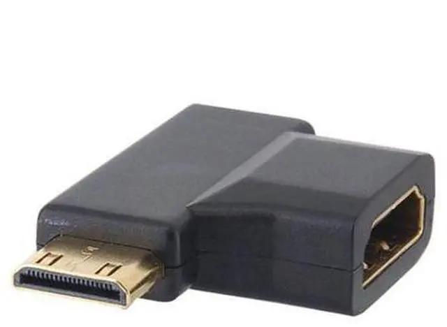 Alt view image 2 of 7 - HKCY HD-113 Micro HDMI male Mini HDMI male to HDMI 1.4 Female 90 degree 2 in 1 combo adapter