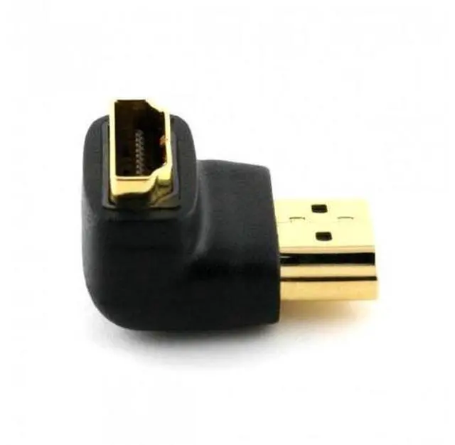 Alt view image 6 of 7 - HKCY HD-010 90 Degree Down Angled HDMI 1.4 Male to Female Extension Adapter Converter