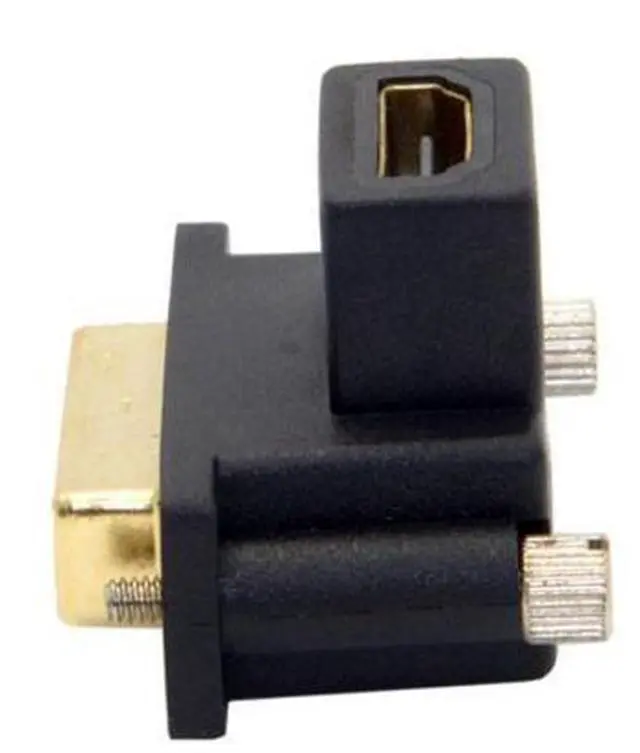 Alt view image 2 of 7 - HKCY DB-041-UP 90 Degree Up Angled DVI Male to HDMI Female Adapter for ComputerHDTVGraphics Card