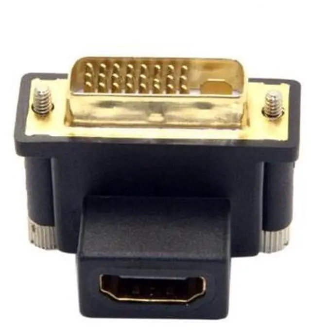 Alt view image 3 of 7 - HKCY DB-041-UP 90 Degree Up Angled DVI Male to HDMI Female Adapter for ComputerHDTVGraphics Card