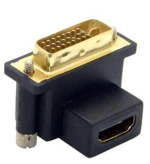 Alt view image 4 of 7 - HKCY DB-041-UP 90 Degree Up Angled DVI Male to HDMI Female Adapter for ComputerHDTVGraphics Card