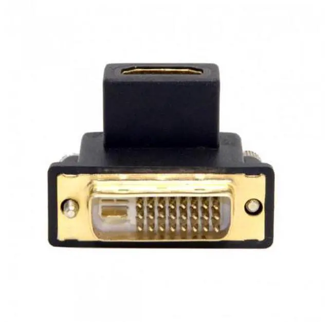 Alt view image 6 of 7 - HKCY DB-041-UP 90 Degree Up Angled DVI Male to HDMI Female Adapter for ComputerHDTVGraphics Card
