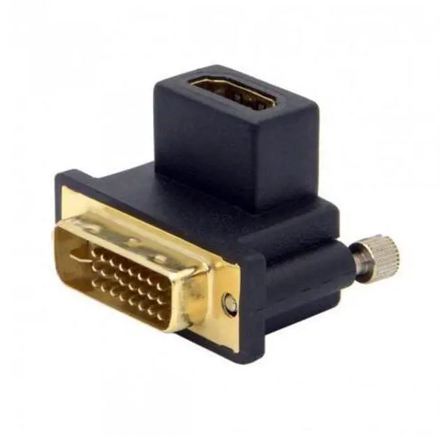 Alt view image 7 of 7 - HKCY DB-041-UP 90 Degree Up Angled DVI Male to HDMI Female Adapter for ComputerHDTVGraphics Card