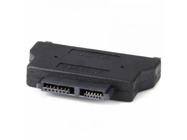 Alt view image 6 of 7 - SATA 22 Male to Slimline SATA 13 Female Convertor Adapter for Laptop CD-ROM