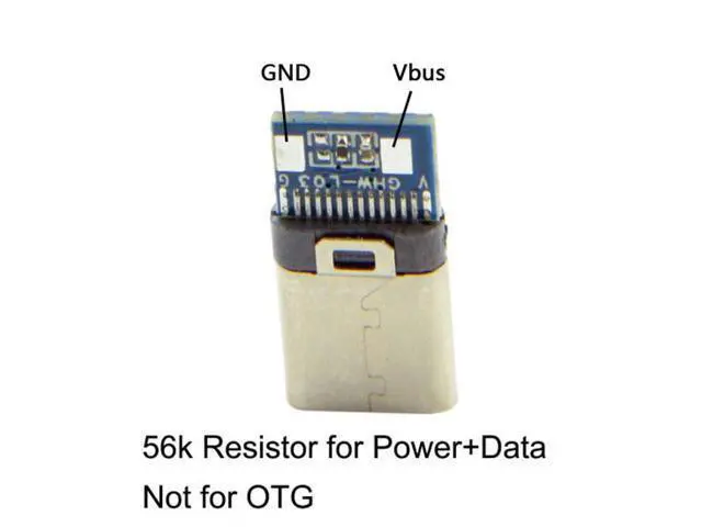Alt view image 7 of 7 - HKCY UC-050-WH-5PCS 5set DIY 24pin USB 3.1 Type C USB-C Male Plug Connector SMT type with 3.5mm SR and Housing Cover