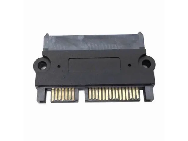 Alt view image 4 of 7 - 3.5" 2.5inch SATA 22Pin 7+15 Male to SATA 22P 7+15 Female extension convertor adapter with screw holes