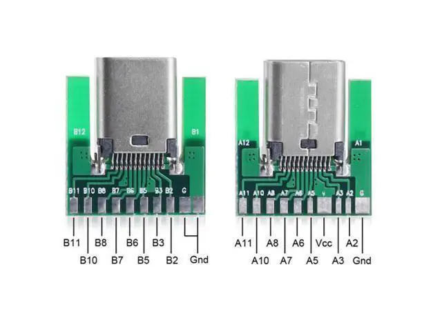 Alt view image 5 of 6 - HKCY UC-206+207 DIY 24pin USB 3.1 Type C MaleFemale PlugSocket Connector SMT type with PC Board 1 set