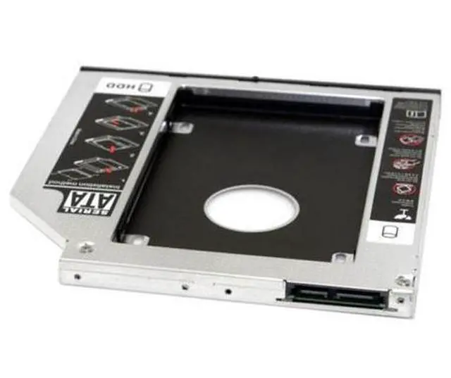 Alt view image 4 of 7 - SM SATA 22pin HDD HD Hard Disk Drive Caddy Case for 9.5mm Universal Laptop CD / DVD-ROM Optical Bay