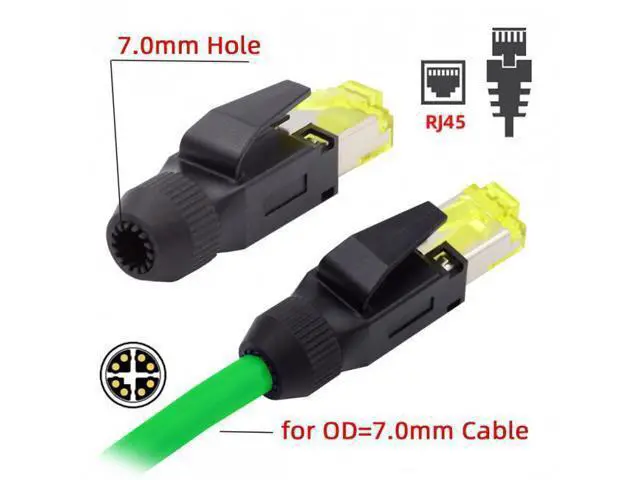 Alt view image 3 of 6 - HKCY UT-005 2pcs/lot STP UTP Shield Cat6 RJ45 8P8C Plug Assembly Crimp Type for Industrial Network Ethernet Patch Cord
